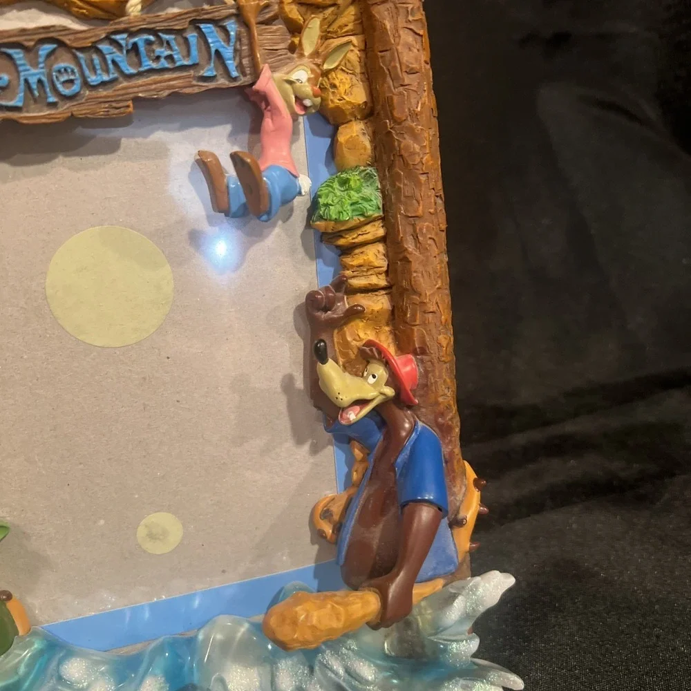 DISNEY Splash Mountain 5x7 4x6 Resin Picture Frame 3D Brer Rabbit‎ Fox and Bear